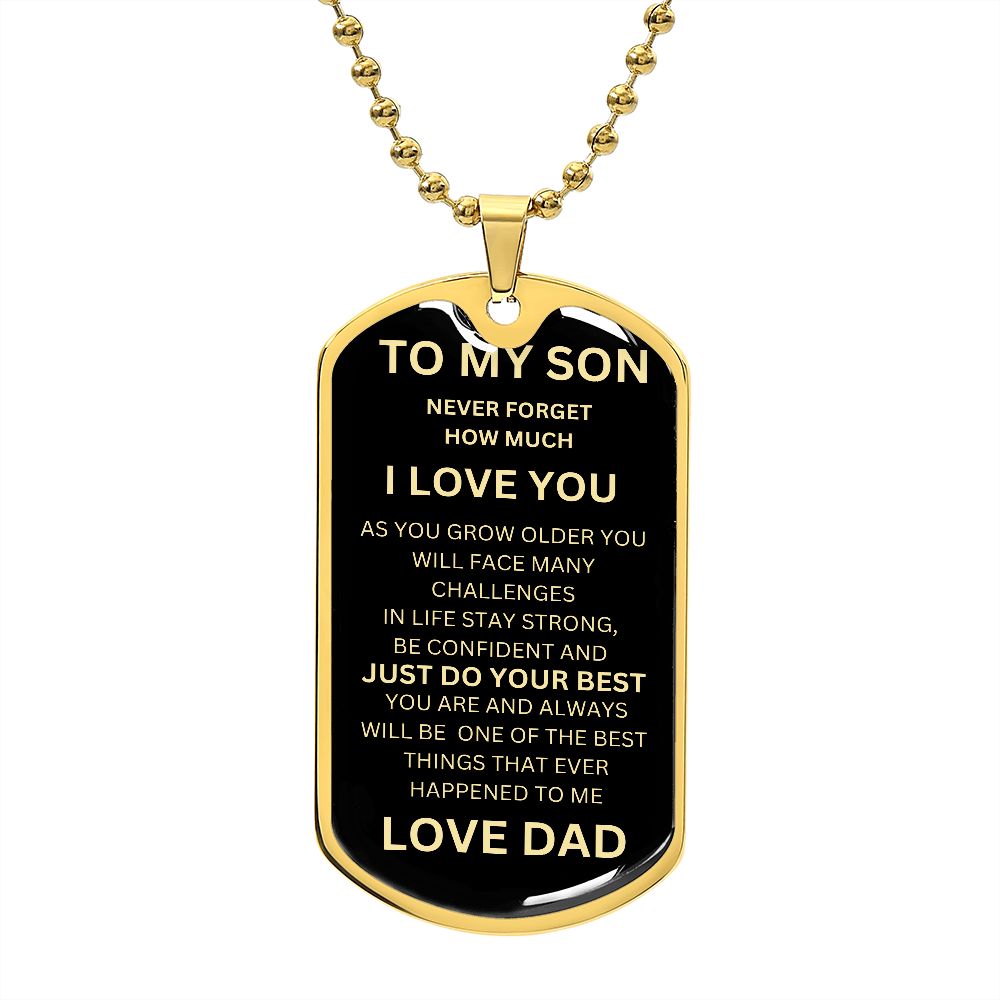 To My SON | I LOVE You Dog Tag - PerfectDeals4me