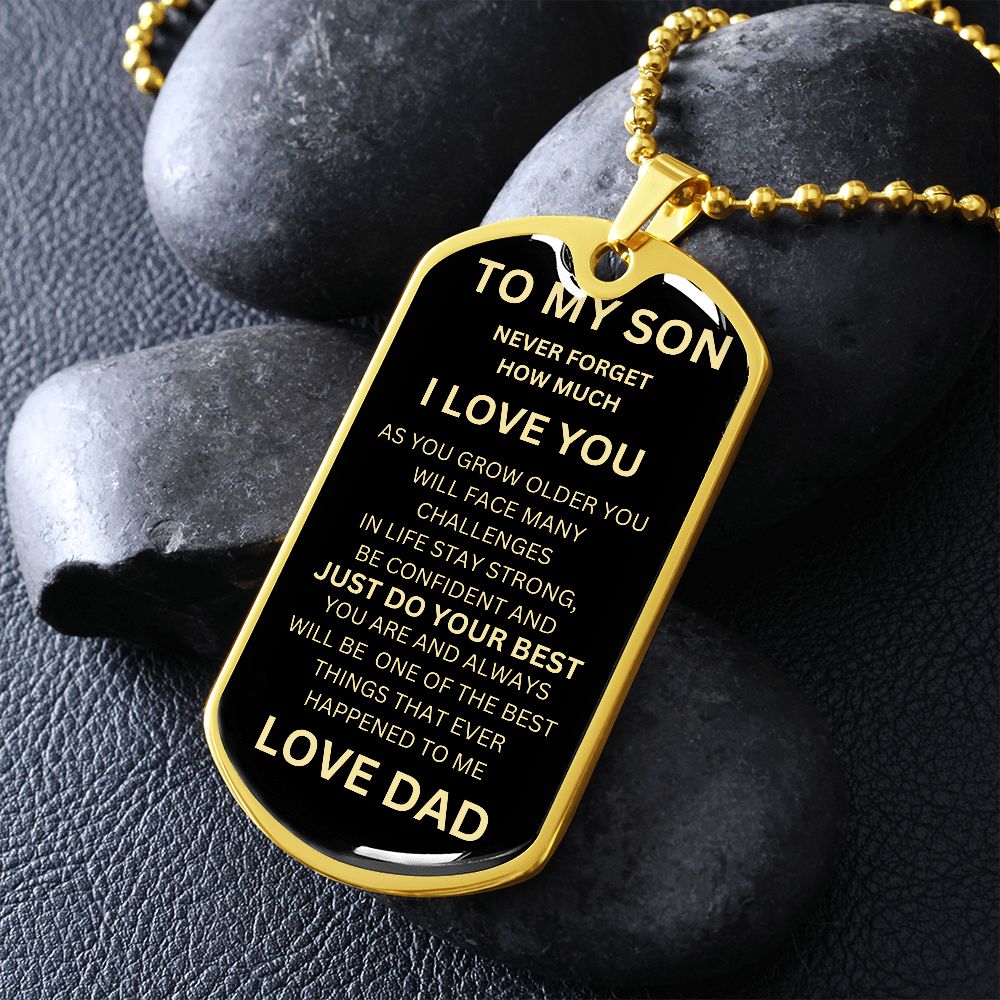 To My SON | I LOVE You Dog Tag - PerfectDeals4me