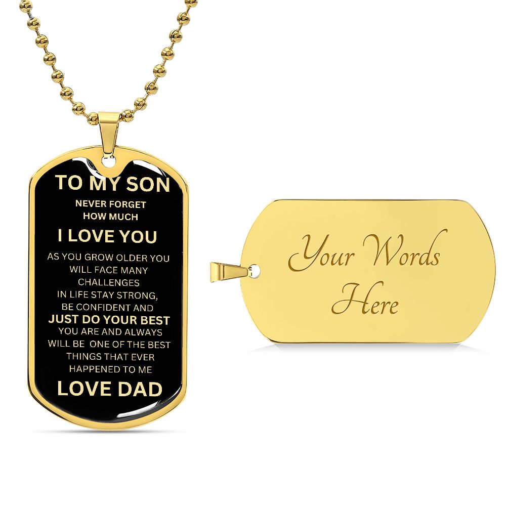 To My SON | I LOVE You Dog Tag - PerfectDeals4me