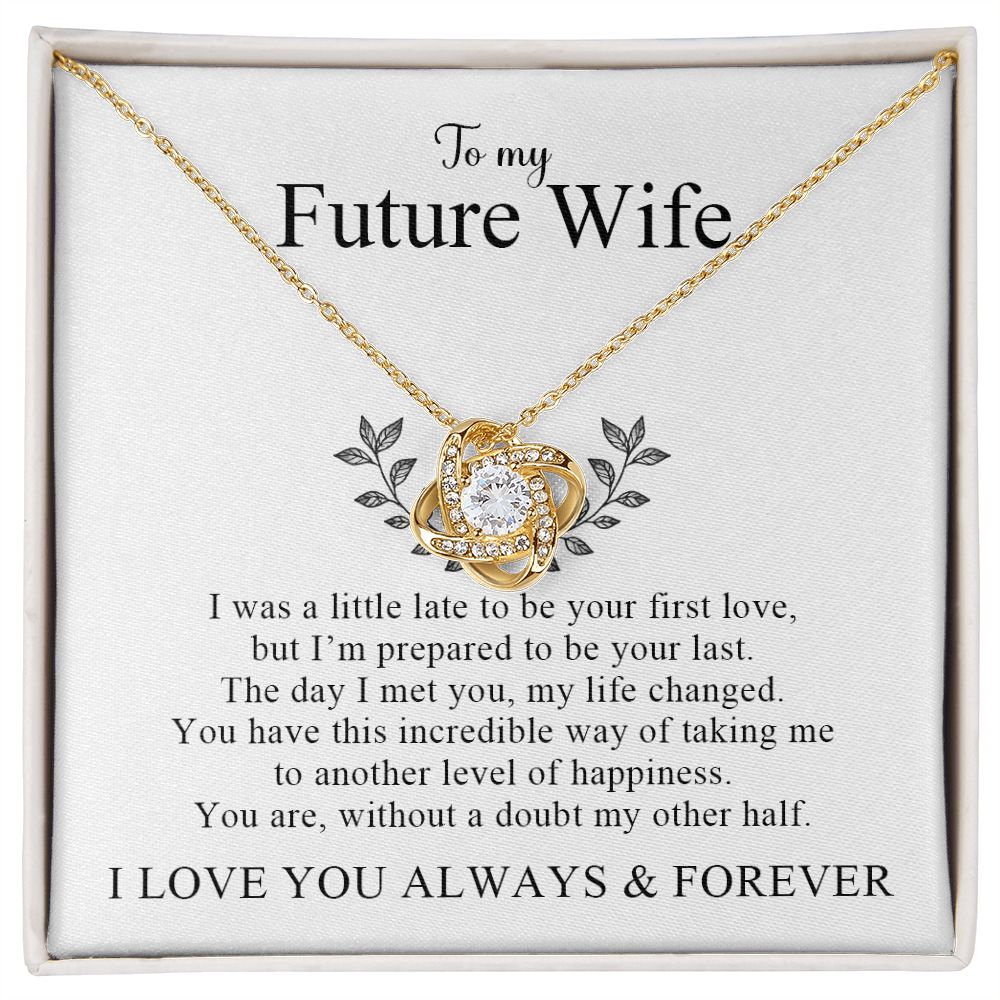 My Future Wife | My Other Half - Love Knot Necklace - PerfectDeals4me