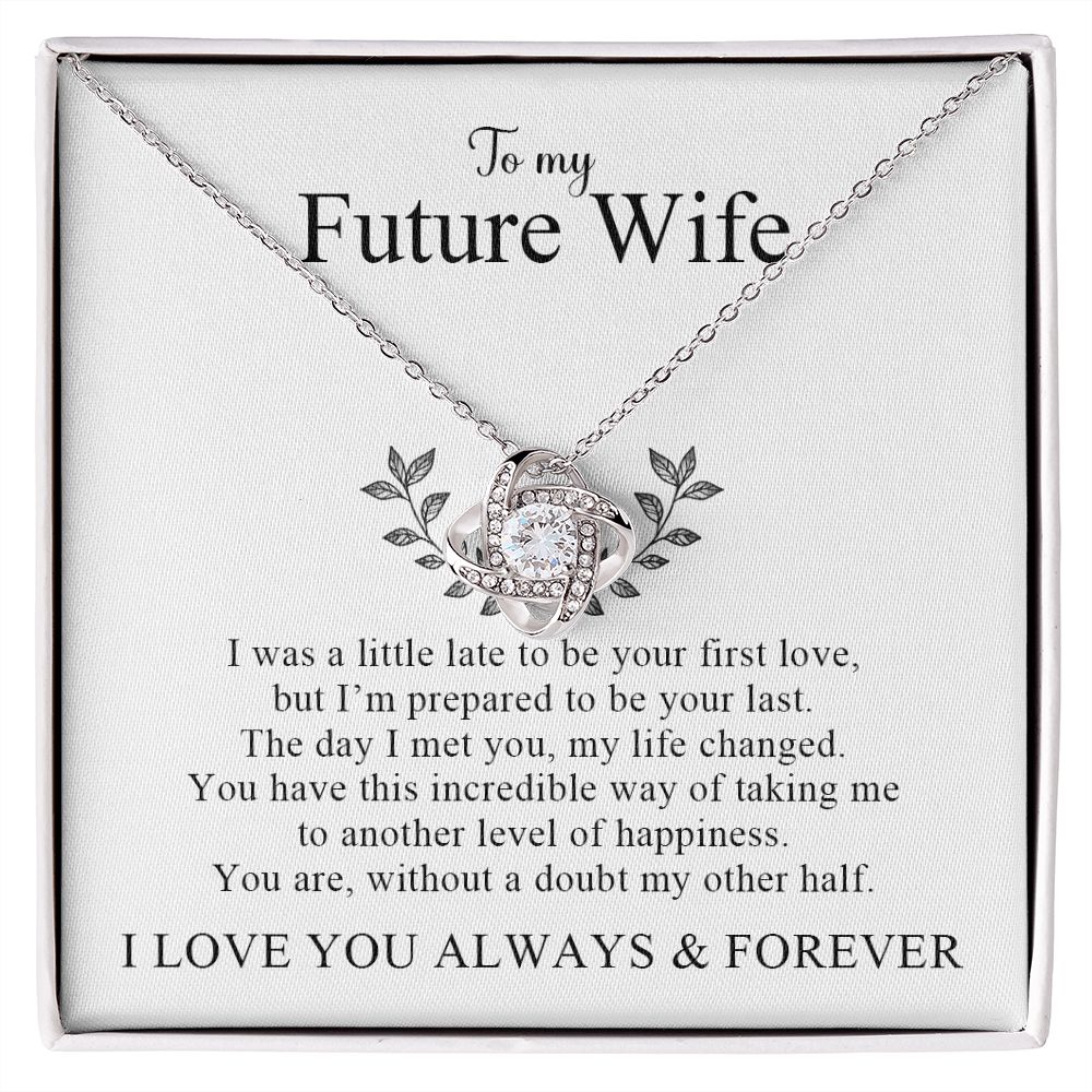 My Future Wife | My Other Half - Love Knot Necklace - PerfectDeals4me