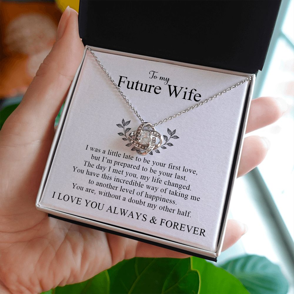 My Future Wife | My Other Half - Love Knot Necklace - PerfectDeals4me