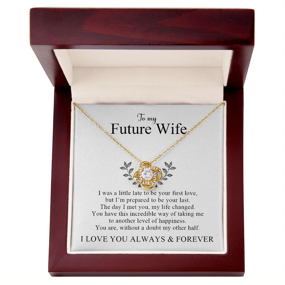 My Future Wife | My Other Half - Love Knot Necklace - PerfectDeals4me