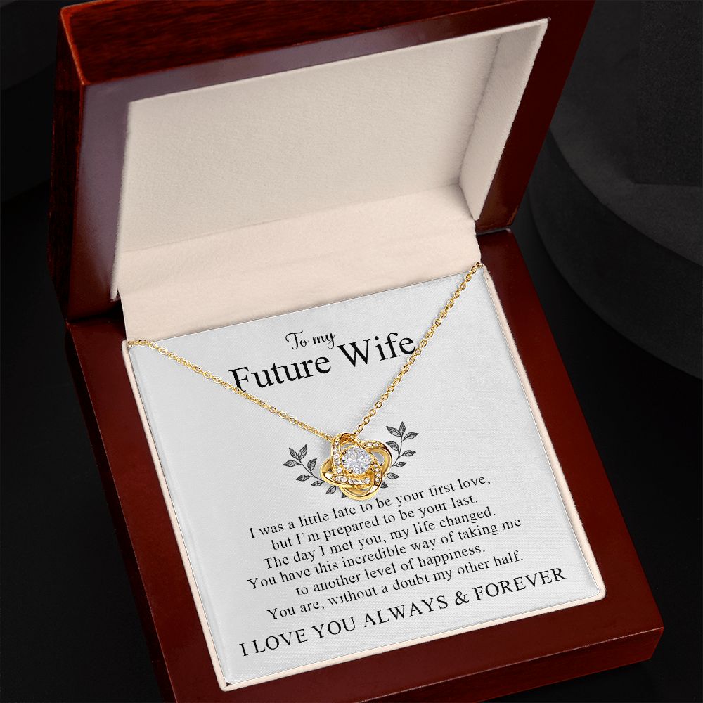 My Future Wife | My Other Half - Love Knot Necklace - PerfectDeals4me