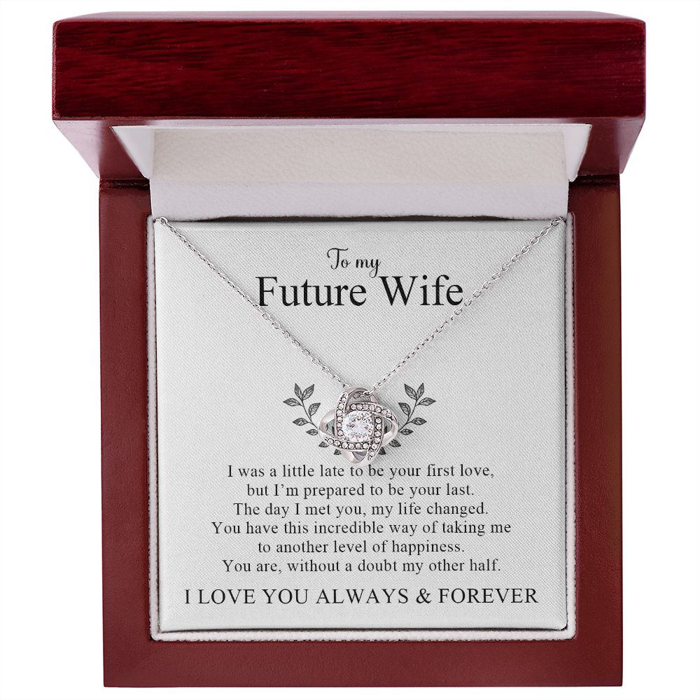 My Future Wife | My Other Half - Love Knot Necklace - PerfectDeals4me