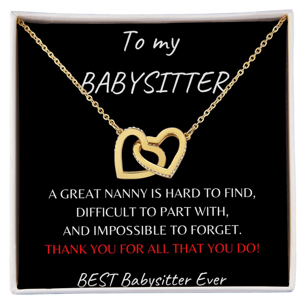 Gift | To My Babysitter | Interlock Hearts