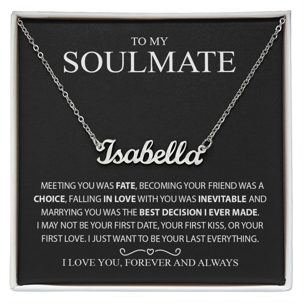 My Soulmate | Fate - Custom Name Necklace - PerfectDeals4me