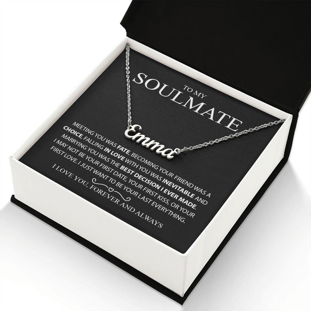 My Soulmate | Fate - Custom Name Necklace - PerfectDeals4me