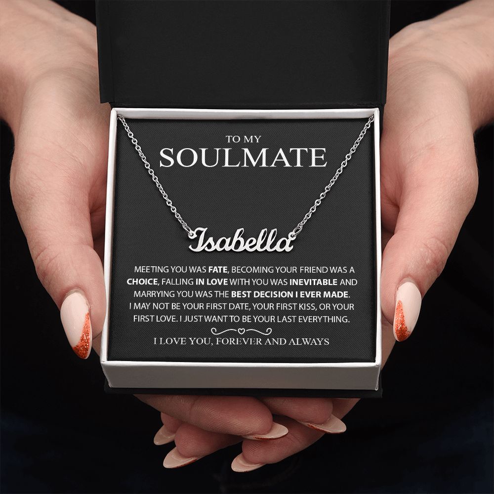 My Soulmate | Fate - Custom Name Necklace - PerfectDeals4me