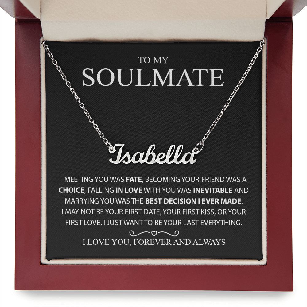 My Soulmate | Fate - Custom Name Necklace - PerfectDeals4me