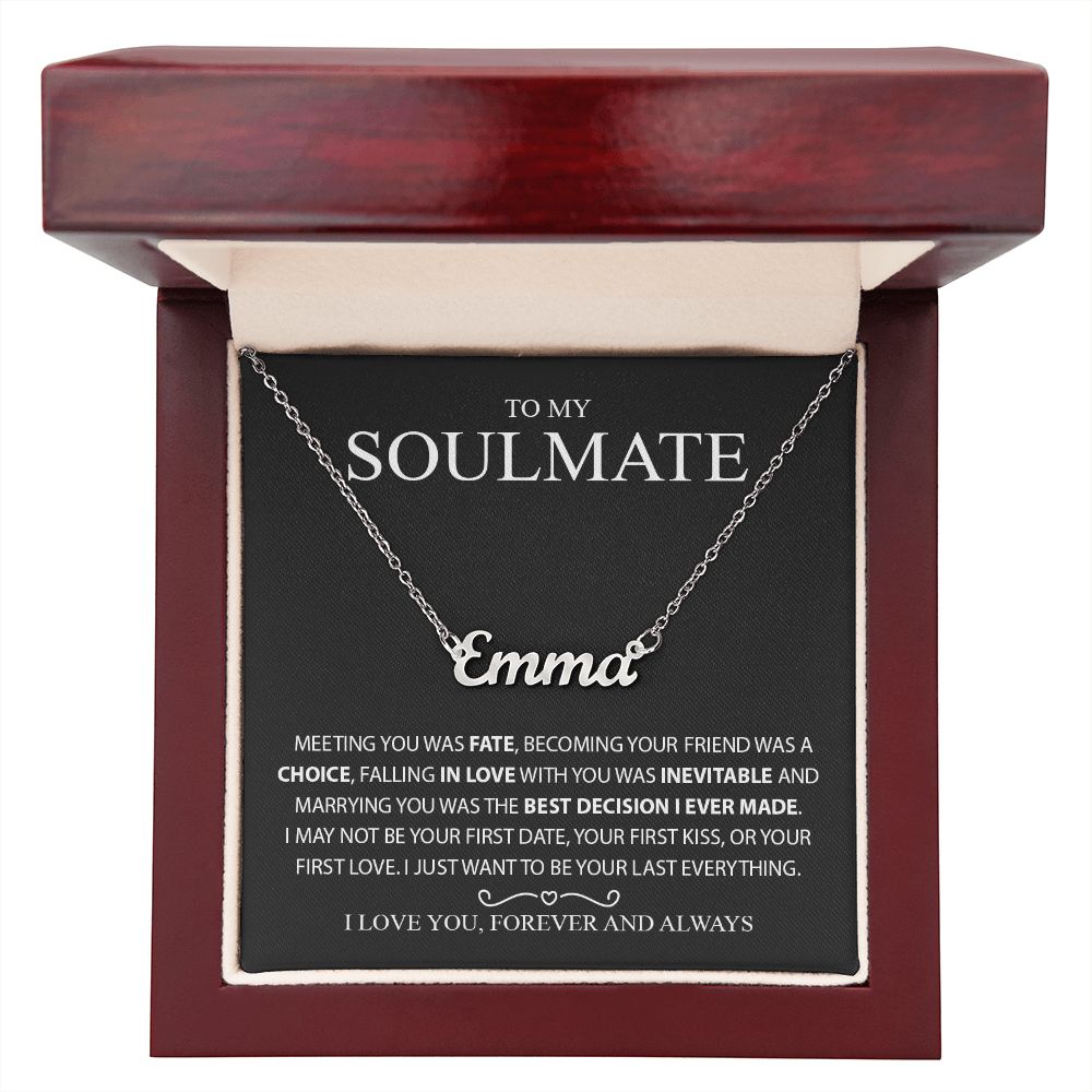 My Soulmate | Fate - Custom Name Necklace - PerfectDeals4me