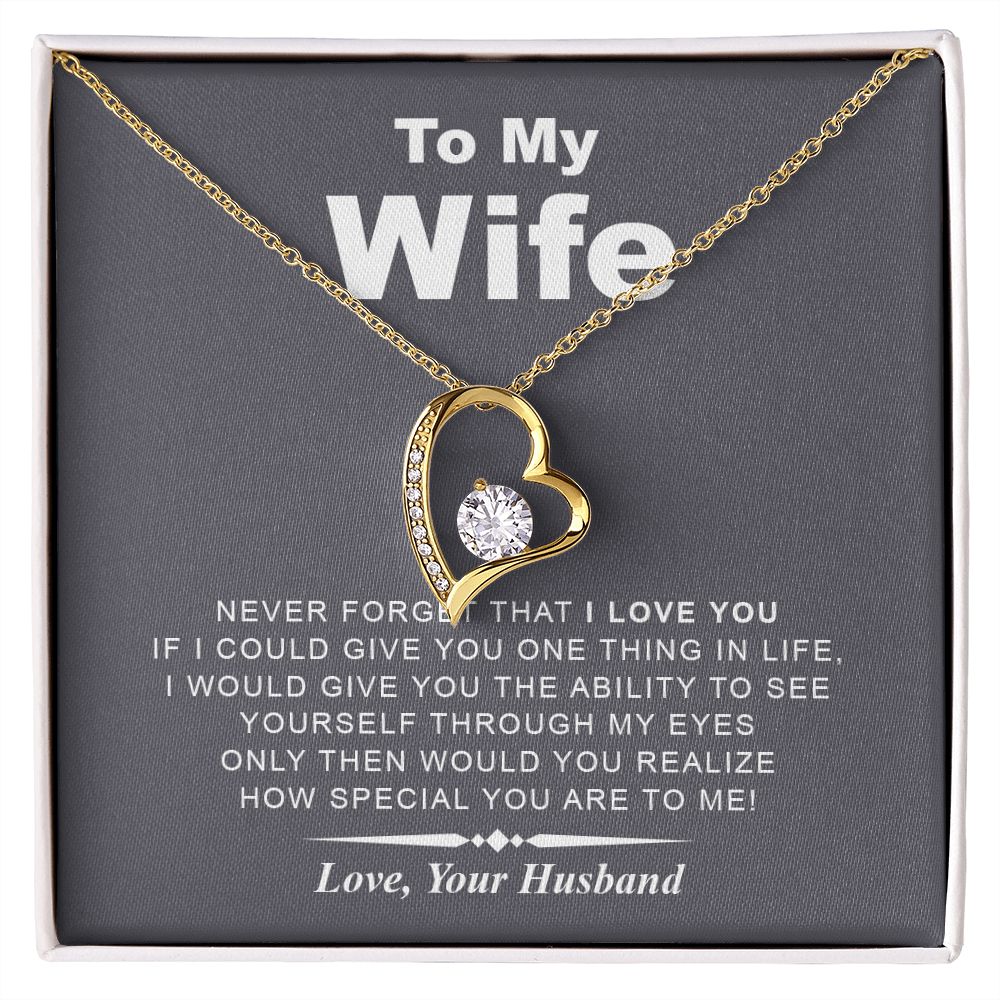 My Wife | Never Forget - Forever Love Necklace - PerfectDeals4me